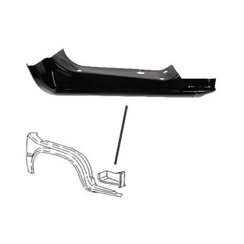  Front sectioon of right wing for VW Transporter T25/T3 - KT25145 