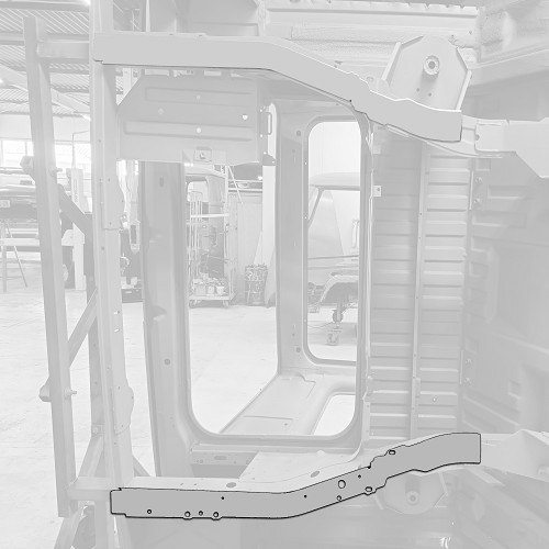     
                
                
    Trave di supporto posteriore sinistra per VOLKSWAGEN Transporter T25 (05/1979-07/1992) - KT40003
