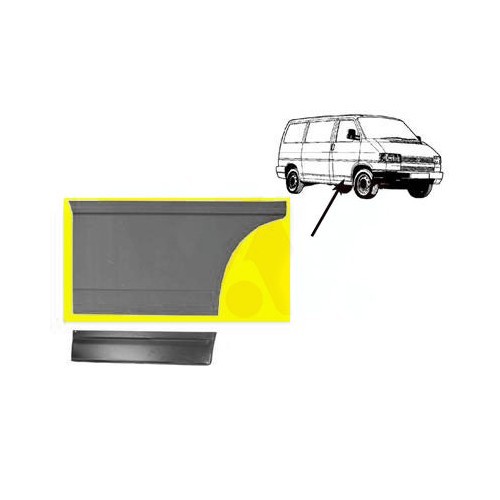     
                
                
    Front right lower door panel for the VW Transporter T4 from 1990 to 2003 - KT40014
