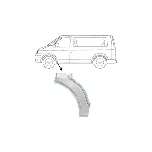 Front left wing arch, rear part for VW Transporter T5 - KT40308 