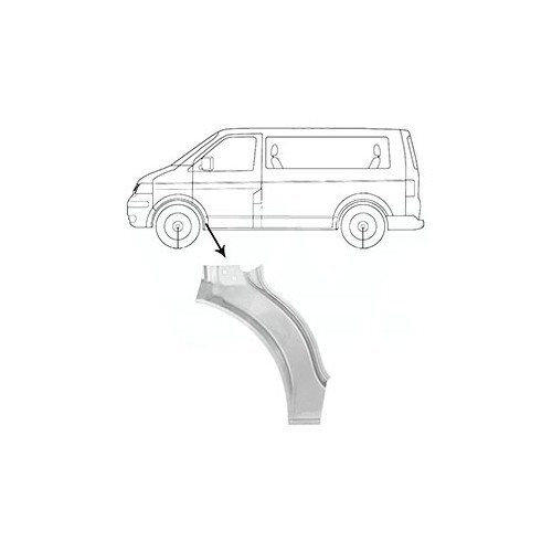     
                
                
    Front left wing arch, rear part for VW Transporter T5 - KT40308
