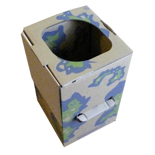  Folding portable toilet CAREBAG CLEANIS cardboard dry toilets - KV10000-3 