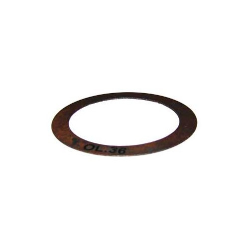  1 lateral play adjustment shim, 0.36 mm thick, for VOLKSWAGEN Combi Split Brazil (1957-1975) - KZ10050 