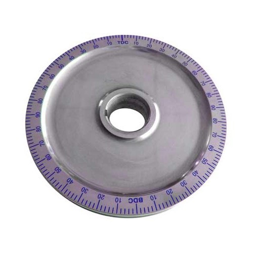     
                
                
    Polea de cigüeñal de aluminio macizo graduada en azul para VOLKSWAGEN Combi Split Brazil (1957-1975) - KZ10243
