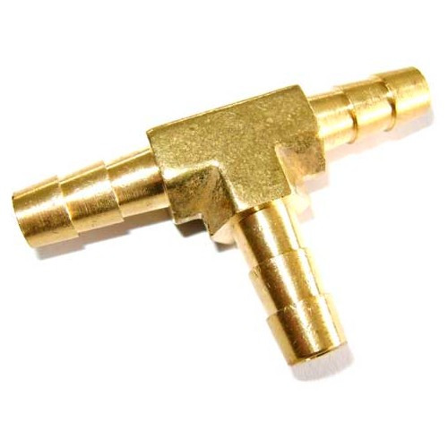  T hose brass connector diameter 8 mm - VOLKSWAGEN Combi Split Brazil (1957-1975) - KZ20019 