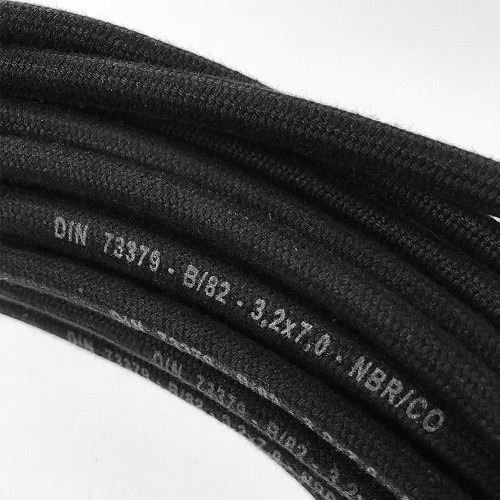  3.2 mm braided fuel hose - sold by the metre - VOLKSWAGEN Combi Split Brazil (1957-1975) - KZ20021-1 