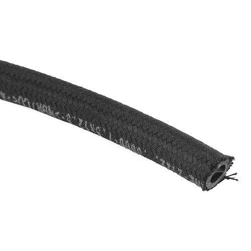  8 mm black braided petrol hose - sold by the metre - VOLKSWAGEN Combi Split  Brazil (1957-1975) - KZ20022-1 