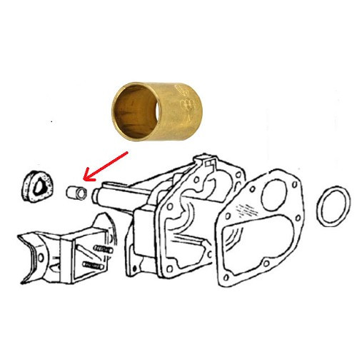  Sealing ring for gearbox nose linkage for VOLKSWAGEN Combi Split Brazil (1957-1975) - KZ30012 