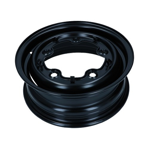 Cerchio originale nero standard per VOLKSWAGEN Combi Bay Window Clipper Brazil (1976-12/1981) - 5.0 x 14 ET47.5 - KZ60077