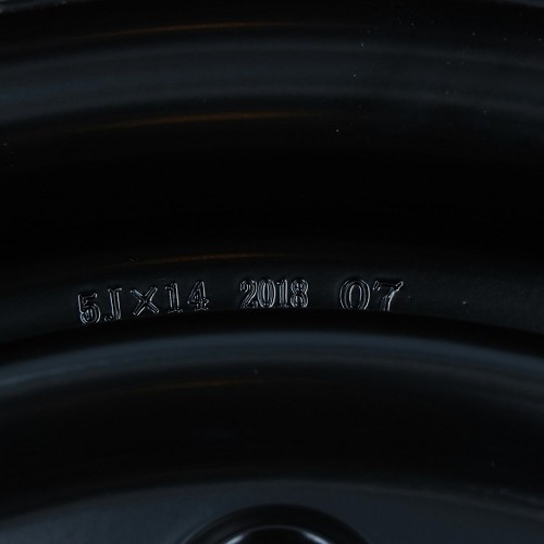 Cerchio originale nero standard per VOLKSWAGEN Combi Bay Window Clipper Brazil (1976-12/1981) - 5.0 x 14 ET47.5 - KZ60077