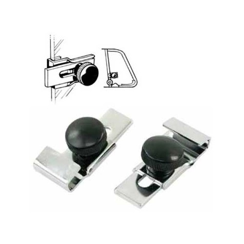  Anti-theft deflector locking latches - by 2 - KZ80045 