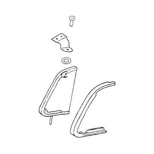 Rivets on deflector upper hinges - 2 pieces - KZ80099