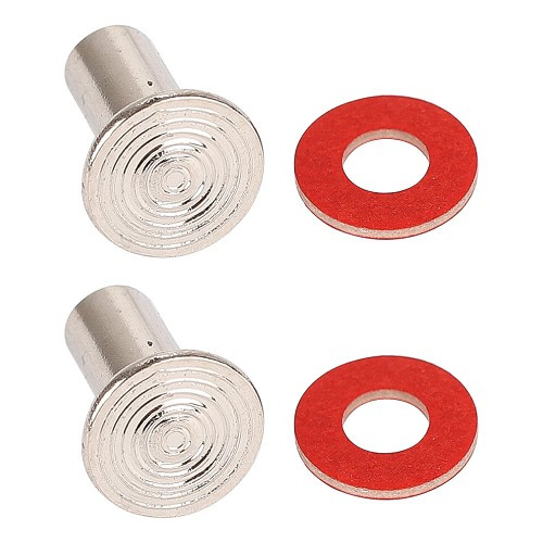     
                
                
    Rivets sur charnières supérieures de déflecteurs pour VOLKSWAGEN Combi Split Brazil (1957-1975) - 2 pièces - KZ80099
