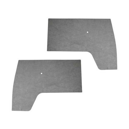 2 panelen van de voorportieren van grijs PVC zonder gat voor Combi Split Brazil (1957-1975) - KZ80117 