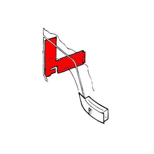 Rear of front right-hand inner wing panel Combi Split Brazil (1957-1975) - KZ80225