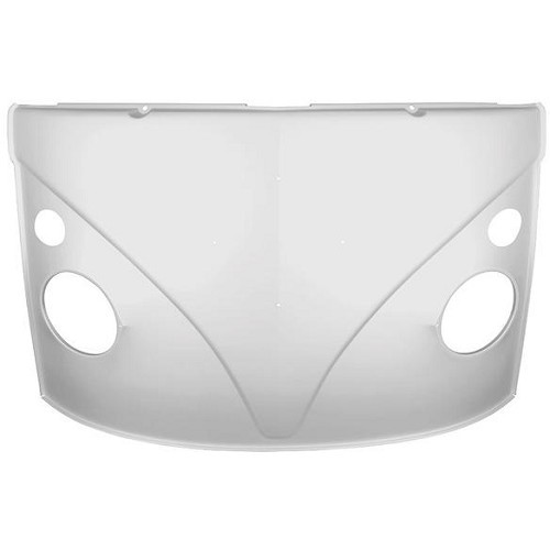     
                
                
    Pannello anteriore in lamiera BBT con indicatori di direzione per Combi Split Brazil (1957-1975) - KZ80339
