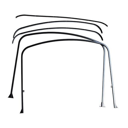  Arches for the cargo bed of VOLKSWAGEN Combi Split Brazil pick-up (1957-1975) simple and double cabin - KZ80364-1 