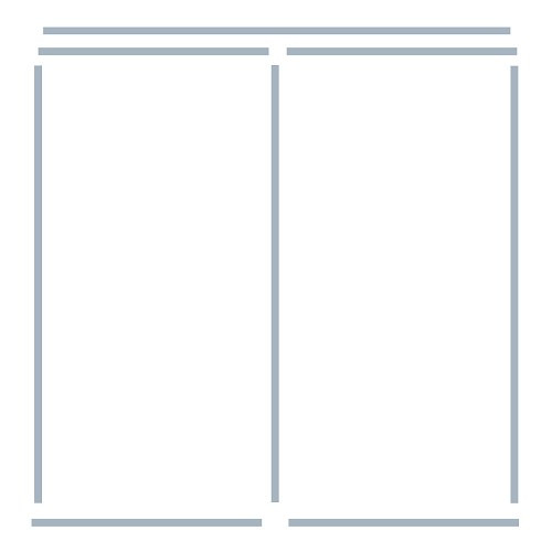 Hinged side door seals for VOLKSWAGEN Combi Split Brazil (1957-1975) - Top quality - KZ80385