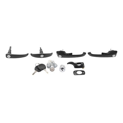     
                
                
    Kit maniglia nera a una chiave per VOLKSWAGEN Combi Clipper Brazil (1976-1996) - KZ80401
