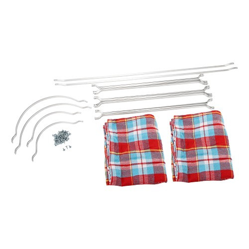     
                
                
    Tende interne per VOLKSWAGEN Combi Split Brazil (1957-1975) - Tartan rosso a quadri piccoli - KZ80520
