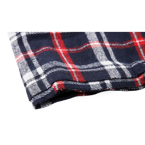 Interior curtains for VOLKSWAGEN Combi Split Brazil (1957-1975) - Gingham blue - KZ80526