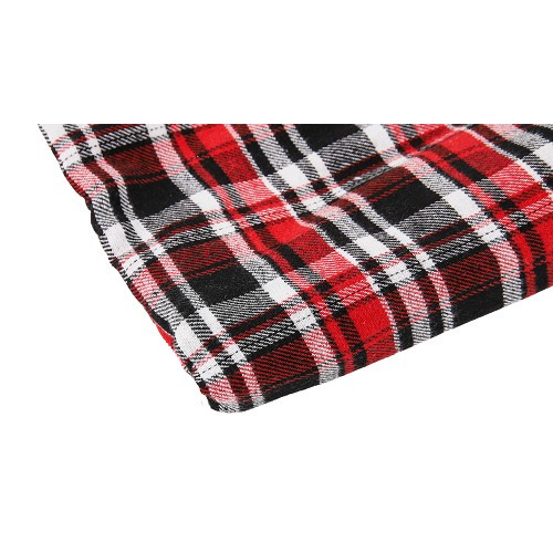 Interior curtains for VOLKSWAGEN Combi Split Brazil (1957-1975) - Red/white tartan large checks - KZ80530