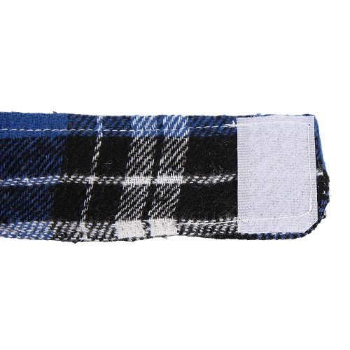 Rideaux intérieurs pour VOLKSWAGEN Combi Clipper Brazil (1976-1996) - Bleu écossais grands carreaux - KZ80533