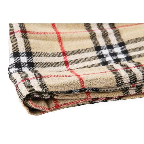 Interior curtains for VOLKSWAGEN Combi Split Brazil (1957-1975) - Large plaid green - KZ80534