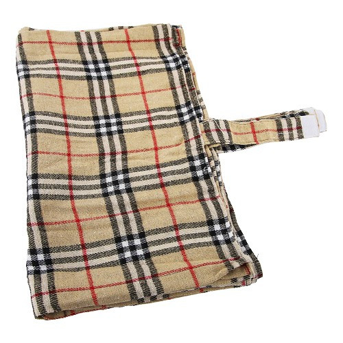 Interior curtains for VOLKSWAGEN Combi Clipper Brazil (1976-2014) - Large plaid green - KZ80535