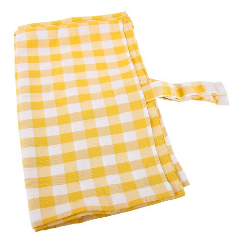 Rideaux intérieurs pour VOLKSWAGEN Combi Split Brazil (1957-1975) - Jaune vichy - KZ80540