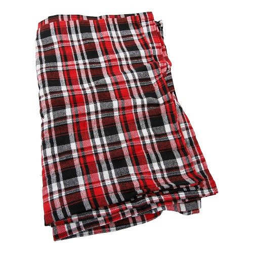Interior curtains for VOLKSWAGEN Combi Clipper CARAT (1997-2014) - Tartan red large checks - KZ80549