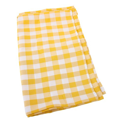 Rideaux intérieurs pour VOLKSWAGEN Combi Clipper Brazil CARAT (1997-2014) - jaune vichy - KZ80554