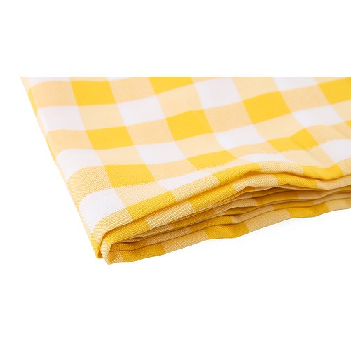 Rideaux intérieurs pour VOLKSWAGEN Combi Clipper Brazil CARAT (1997-2014) - jaune vichy - KZ80554