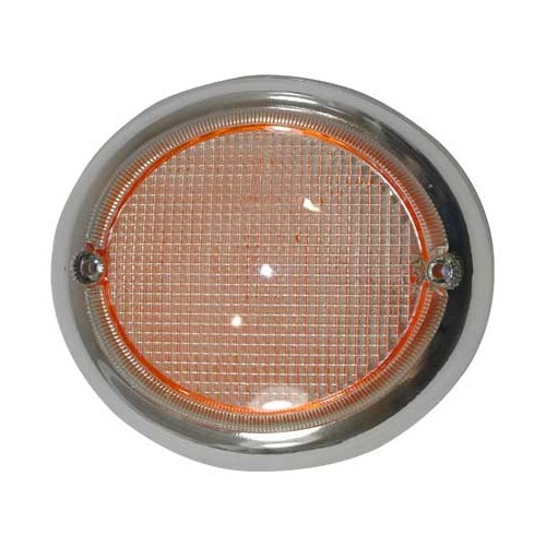  Vidro indicador frontal laranja HELLA para Combi Split Brazil (1957-1975) - KZ90013 