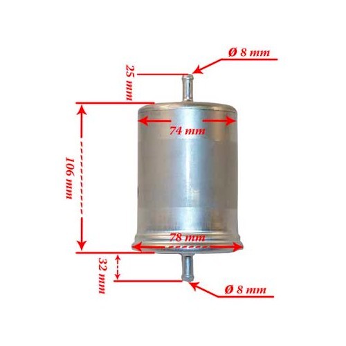  Fuel filter for VOLKSWAGEN LT (1990-1996) - LC45900-1 