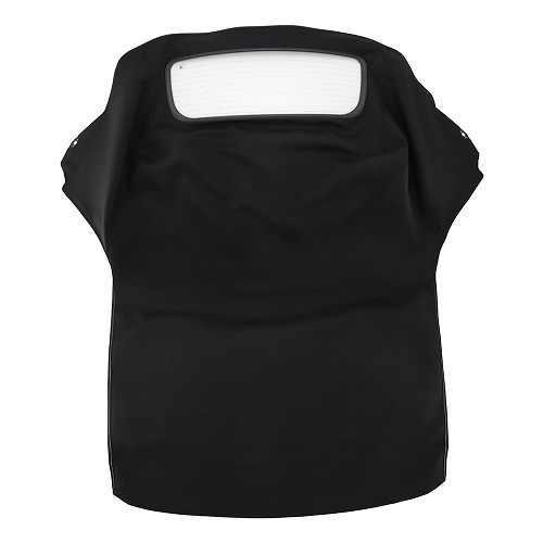     
                
                
    Capote noire en Alpaga Twillfast acoustique RPC type origine pour MINI II R52 cabriolet (11/2002-07/2008) - lunette en verre dégivrante - MA70004
