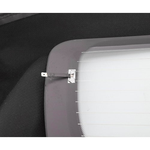  Black soft top in Sonnenland A5 Alpaca for MINI III R57 and R57LCI convertible (10/2007-06/2015) - defrosting glass window - MA70005-3 