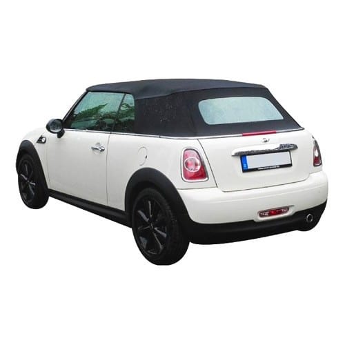 Black soft top in Sonnenland A5 Alpaca for MINI III R57 and R57LCI convertible (10/2007-06/2015) - defrosting glass window - MA70005-5 
