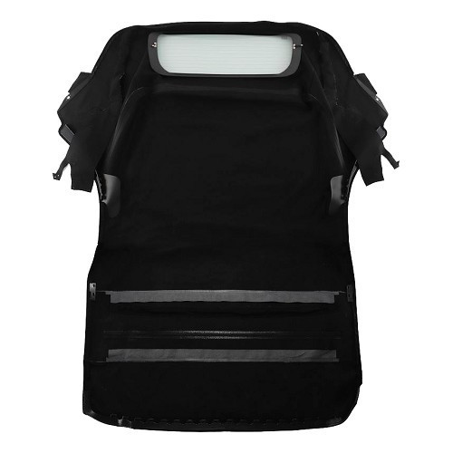 Black Twillfast Alpaca soft top for MINI III R57 and R57LCI convertible (10/2007-06/2015) - defrosting glass window - MA70007