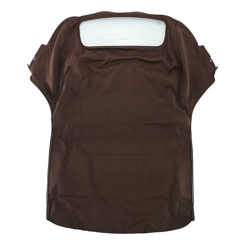     
                
                
    Capote chocolat en Alpaga Twillfast pour MINI III R57 et R57LCI cabriolet (10/2007-06/2015) - lunette en verre dégivrante - MA70008
