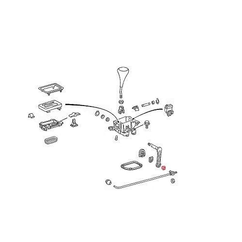  Automatikgetriebe-Schaltwellenbuchse für Mercedes Heckflosse - MB00990-1 