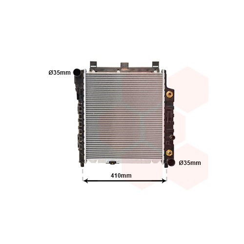     
                
                
    Radiador de refrigeración del motor para Mercedes SLK 200 R170 - 360x434x33mm - MB01140
