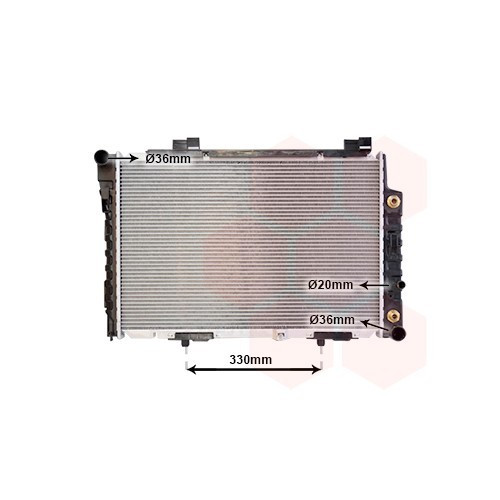     
                
                
    Radiateur de refroidissement moteur pour Mercedes SLK R170 - 615x432x33mm - MB01141
