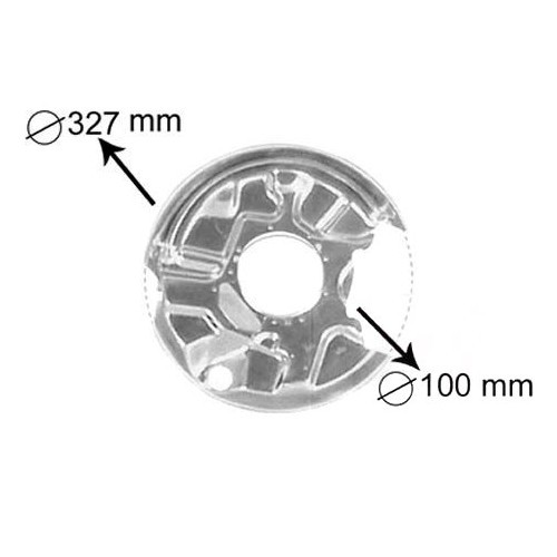  Left rear brake disc protector for Mercedes C Class (W202) - MB04001 