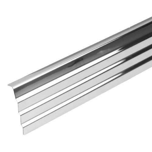  Polished stainless steel door sills for Mercedes SL R107 and SLC C107 - The pair - MB07326-1 
