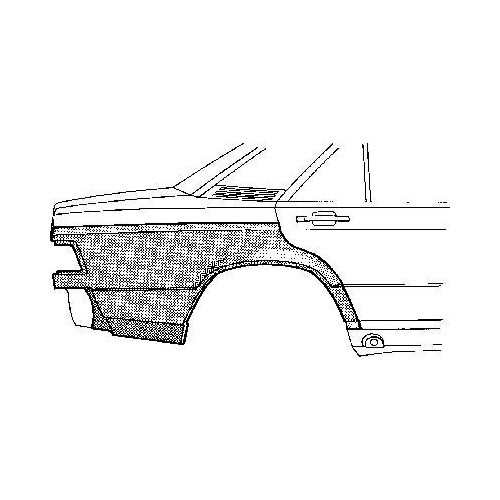  Parafango posteriore destro per Mercedes 190 (W201) - MB08156 
