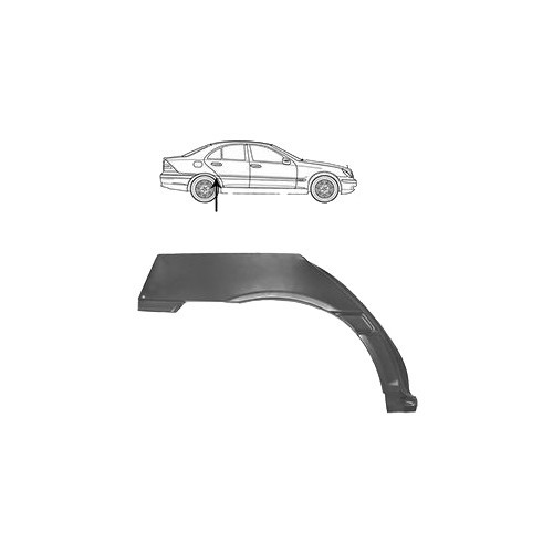     
                
                
    Tôle de réparation d'aile arrière droite pour Mercedes-Benz Classe C w203 Berline (05/2000-02/2007) - MB08705
