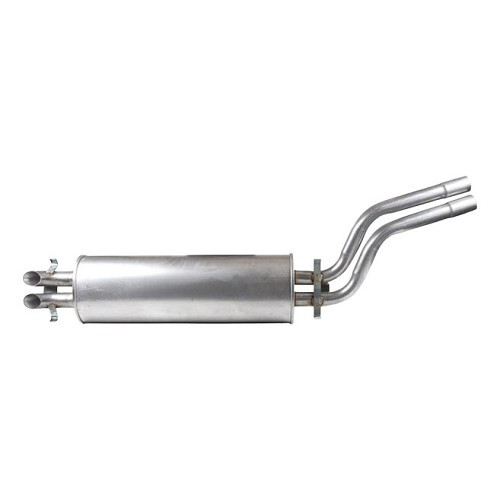 Dual outlet rear silencer for Mercedes 250 and 280 W123 (1976-1985) - MB33292