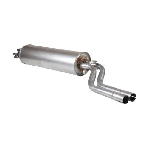 Dual outlet rear silencer for Mercedes 250 and 280 W123 (1976-1985) - MB33292