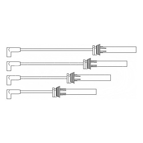  1 Juego de 4 cables de bujías para New Mini hasta ->07/06 - MC32100-1 
